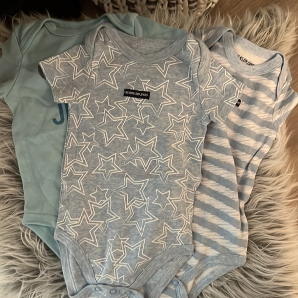 3 Piece Calvin Klein Baby Onesies‎ 💙 4 for $15 toddler/baby items